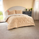 Welsoft Tek Kişilik Çift Taraflı Yorgan Bej